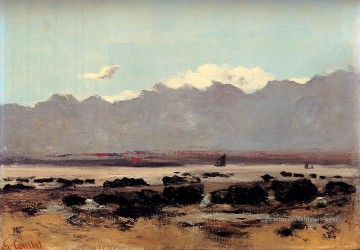  ville Tableaux - Paysage marin près de Trouville Réaliste réalisme peintre Gustave Courbet